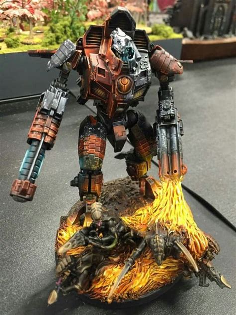 Epic Tau color scheme. 40k forgeworld Y'vahra Battlasuit #war #war # ...