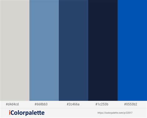 Quill Gray – Ship Cove – San Juan – Mirage – Cobalt Color scheme | iColorpalette | Blue colour ...