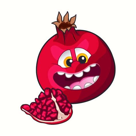 Premium Vector | Pomegranate doodle art