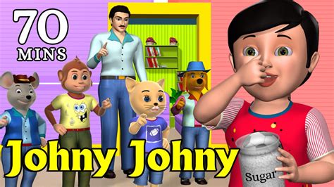 Johny Johny Yes Papa Nursery Rhyme - Kids' Songs - 3D Animation English ...