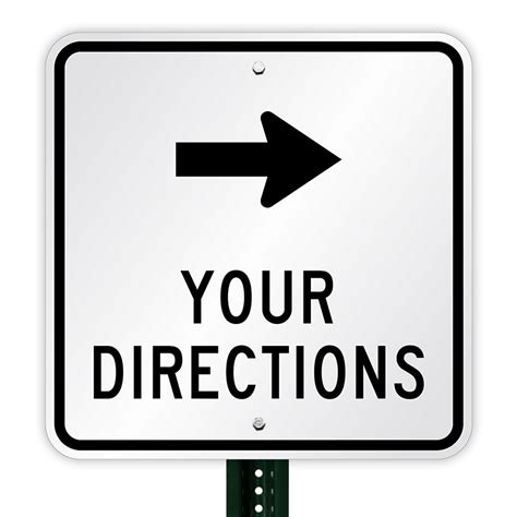 Custom Directional Arrow Sign, SKU: K2-3229