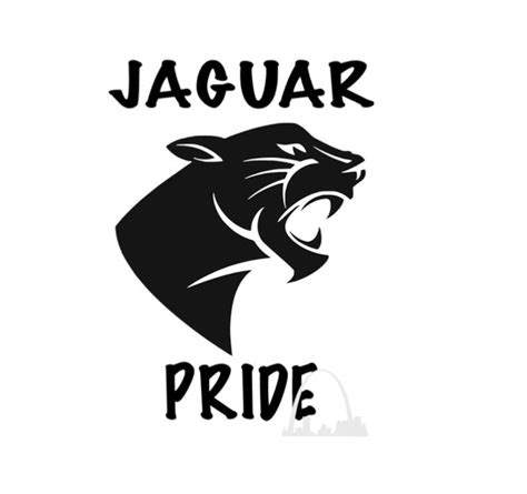 Jaguar Pride Svg Cut File, Jaguar Mascot Clip Art File for Silhouette ...