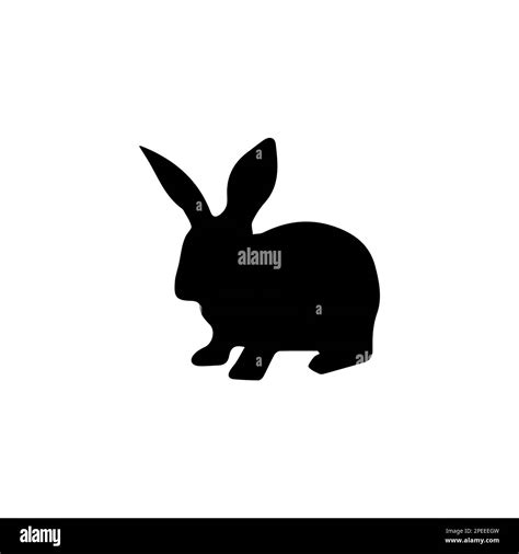 Rabbit icon, easter bunny animal symbol. Linear style sign for mobile ...