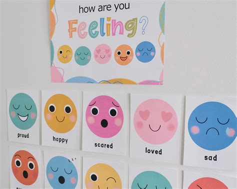 Emotion Face Flashcards Emotion Preschool Printables Social - Etsy