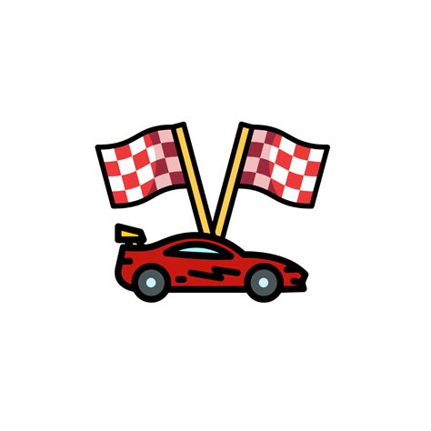 Racing Flag and Car Clipart - Edit Online | Template.net