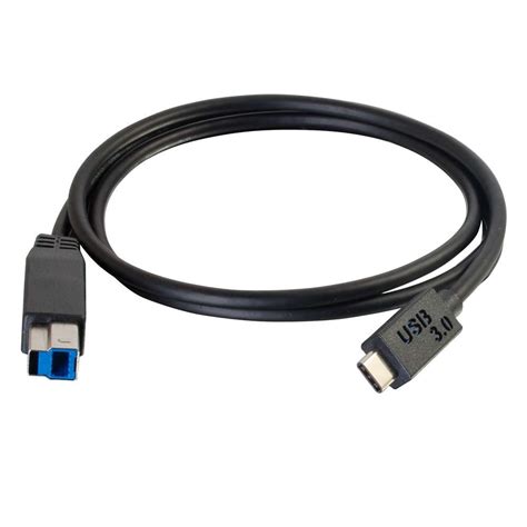 3ft (0.9m) USB 3.0 (USB 3.1 Gen 1) USB-C to USB-B Cable M/M - Black ...