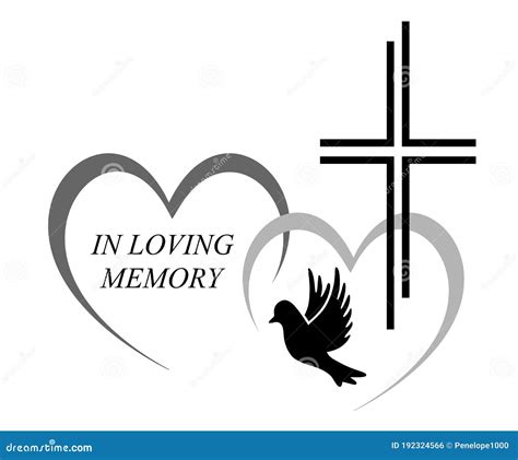 Abstract in Loving Memory Logo Design in Vector Quality. Stock Vector - Illustration of black ...