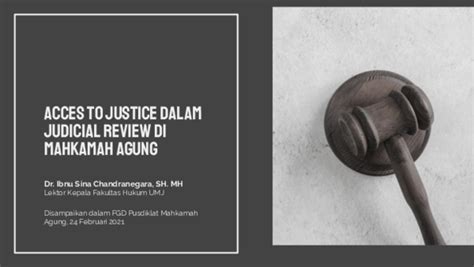 (PDF) Access to justice dalam judicial review di Mahkamah Agung