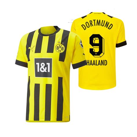 Choose Soccer Men's Borussia Dortmund Erling Haaland Home Jersey Gears ...