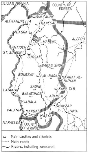 Nobility of the Holy Land: Map – Principality of Antioch