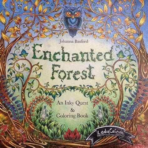 Enchanted forest - page de titre / title page | #coloriage # ...