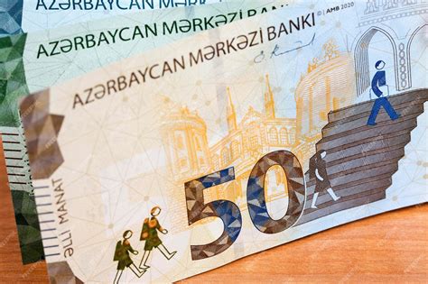 Premium Photo | Azerbaijani manat new series of banknotes