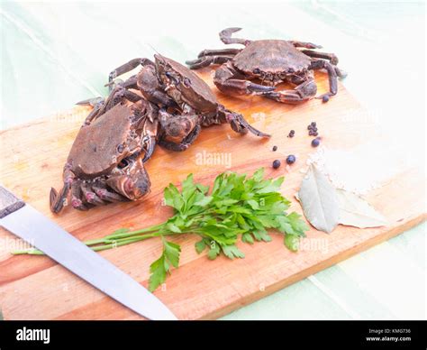 Velvet crab for cooking Stock Photo - Alamy