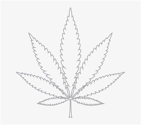 Weed Leaf Png Cannabis - Cannabis Leaf Black And White - Free ...