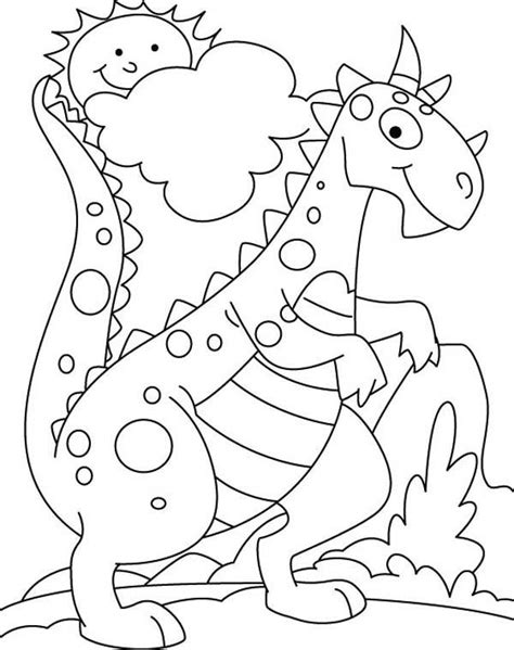 Cute Dinosaur Coloring Pages - Coloring Home