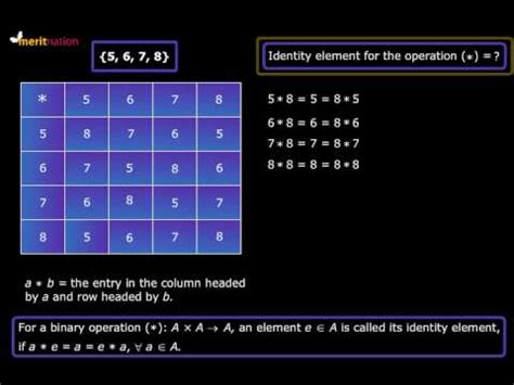 What is binary operation table? - YouTube