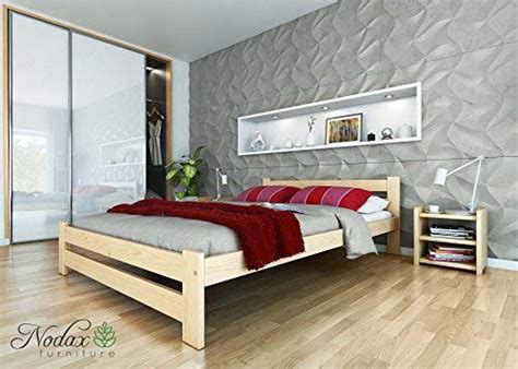 New wooden solid pine king size bed frameF6 with slats 5ft, pine ...