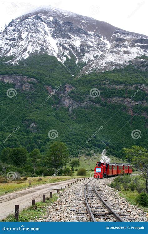 Ushuaia train stock photo. Image of journey, mountain - 26390664