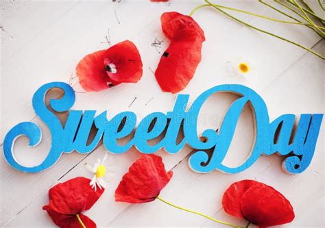 Sweet day stock image. Image of letters, petal, sweet - 31639145