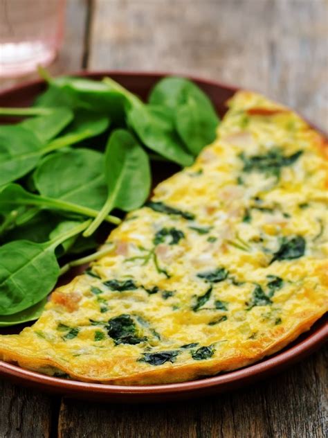 Spinach and Feta Omelette - Thrifty Jinxy