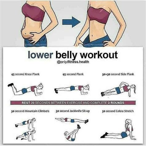 Pin on Rutinas! | Lower belly workout, Belly workout, Lower belly