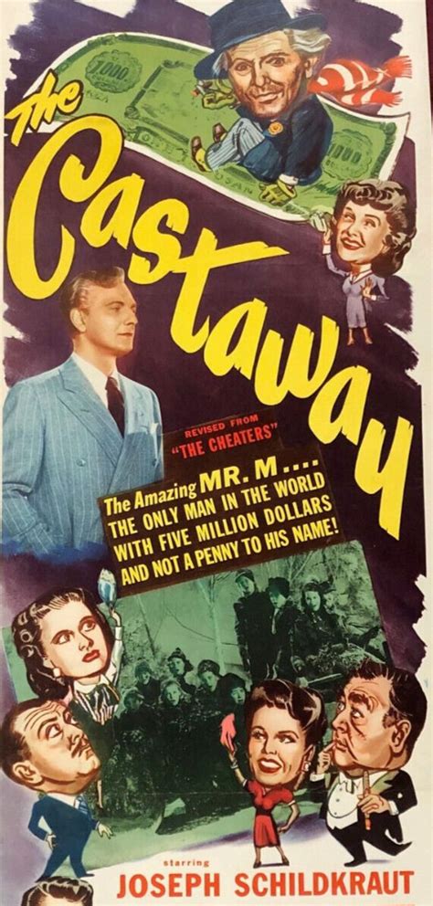 CASTAWAY MOVIE POSTER INSERT 1949 BILLIE BURKE EUGENE PALLETTE | eBay | Comedy movies, Billie ...