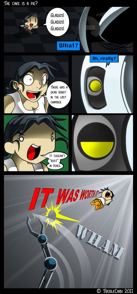 Portal by TrebleChibi.deviantart.com | Portal memes, Portal game, Portal