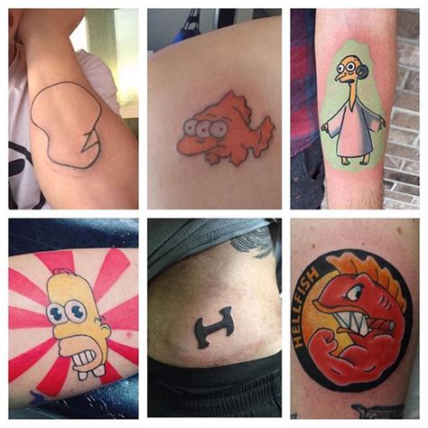 People always ask what the most popular Simpsons tattoos are among fans so we did some research ...