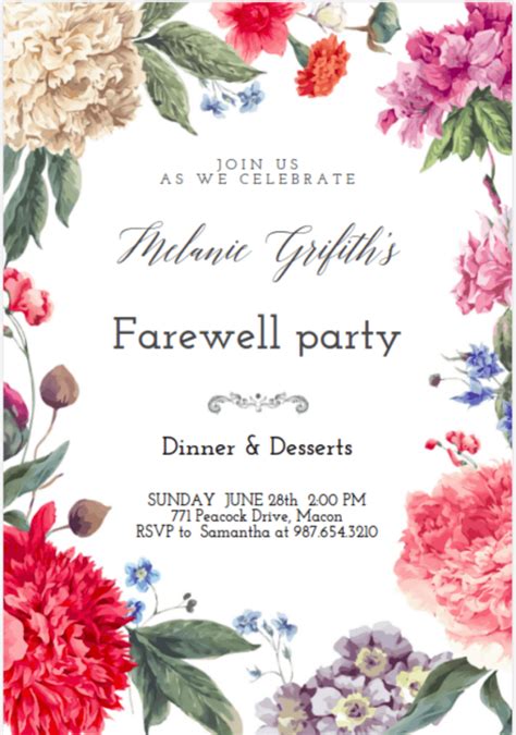 15+ Farewell Invitation Designs | Free & Premium Templates in Farewell ...