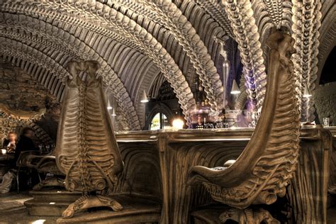 H.R. Giger Bar | Magnificient Harkonnen Capo Chairs in the H… | Flickr