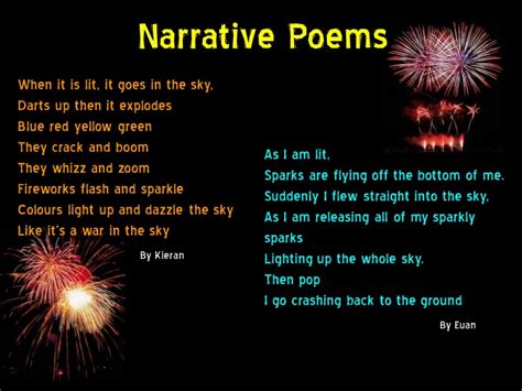 Year 7 firework poems