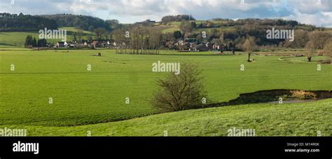 Typical countryside of dutch Zuid Limburg, with rolling hills, southern ...