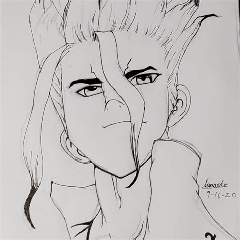 Senku Ishigami Dr.stone : r/AnimeSketch