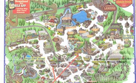 Park Map Theme Park Map Silver Dollar City Map – Otosection