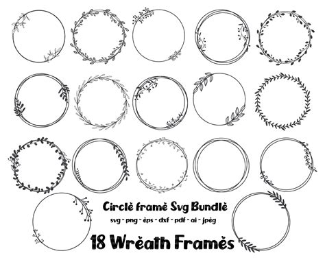 Wreath Frames, Monogram Wreath, Circle Monogram, Circle Frames, Monogram Frame, Monogram Svg ...