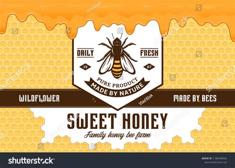 Honeycomb Label: Over 27,625 Royalty-Free Licensable Stock ...