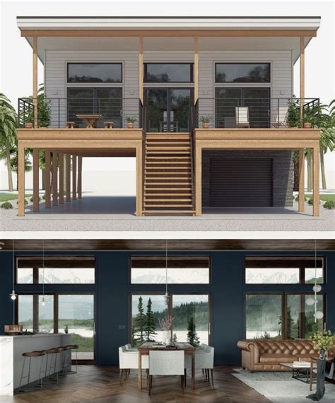 Beach House On Stilts - Home Outside Decoration