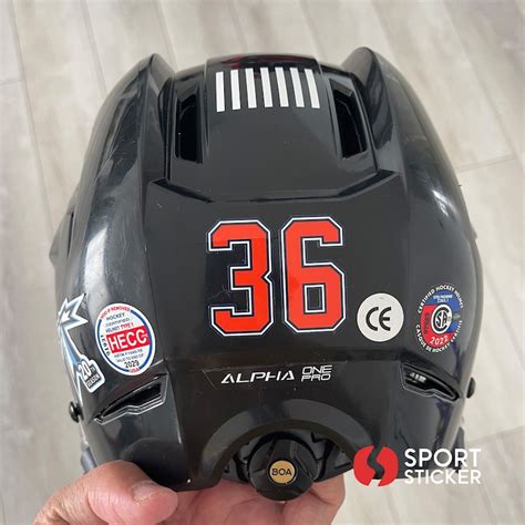 Custom Hockey Helmet Number Stickers Helmet Number Decals Waterproof ...