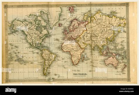 Map Of The World 19th Century - Gratia Georgianne