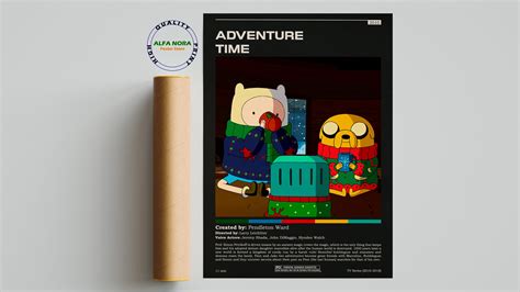 Adventure Time / Adventure Time Poster / Vintage Retro Art Print / Wall ...