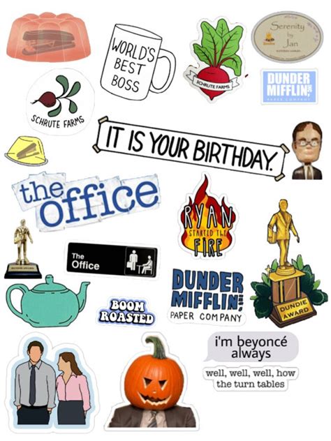 The Office Stickers waterproof - Etsy