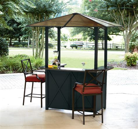 Ty Pennington Style Sunset Beach Hardtop Bar with 2 Bar Chairs - Outdoor Living - Patio ...