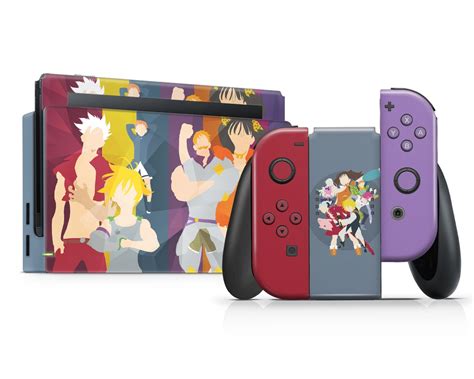 Seven Deadly Sins Nintendo Switch Skin Anime Minimalist Ban | Etsy