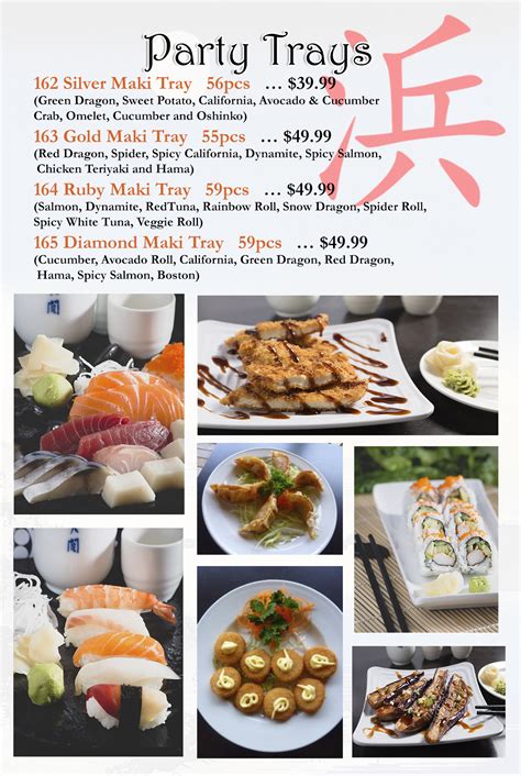 Sushi Hama | Take Out Menu - Sushi Hama