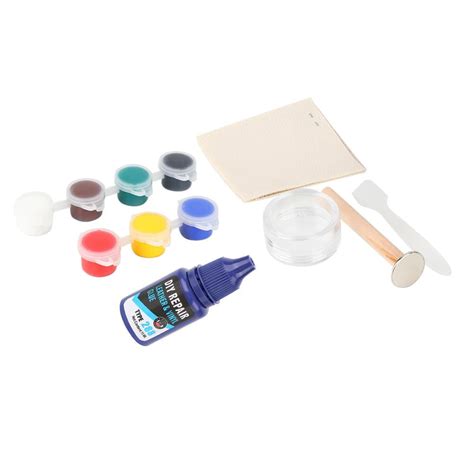 Tebru Vinyl Repairing Kit, Leather Car Seat Repair Kit,DIY Leather ...