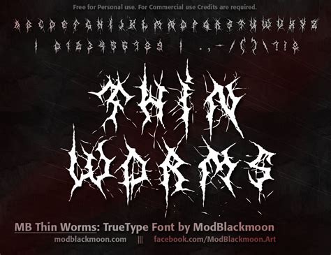 ModBlackmoon | Original Demonic Gothic Fonts, Black Metal Fonts, Death Metal Fonts to generate ...