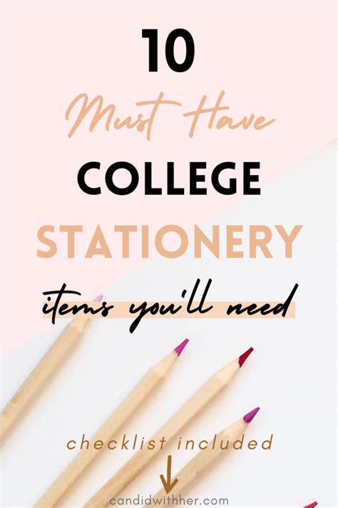 10 Must Have College Stationery | College stationery, College school ...