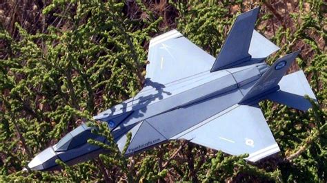 How to make an F-35A Paper airplane 3D model - YouTube