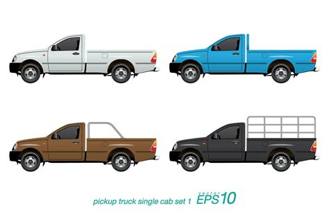 Set of Pickup Truck 29311925 Vector Art at Vecteezy