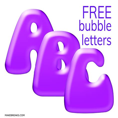 Free Printable Bubble Letters For Posters - PRINTABLE TEMPLATES